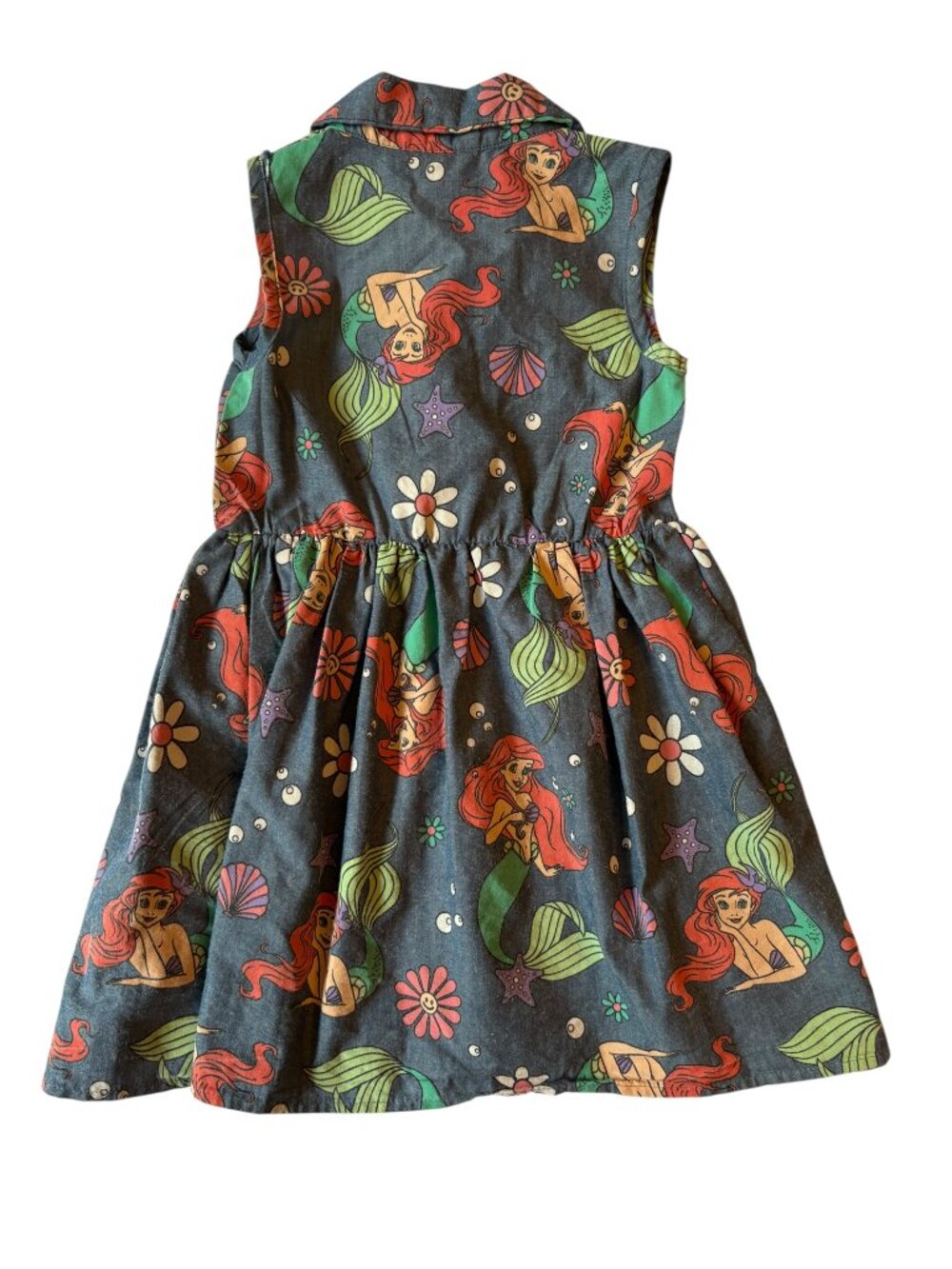 Girls Disney Little Mermaid Dress size 4T - Picture 3 of 6